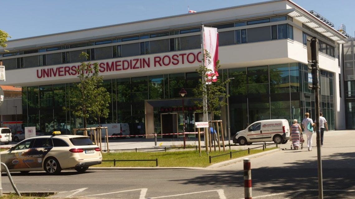 The new emergency room in the university medicine of the Hanseatic and university city of Rostock, Germany.