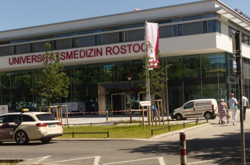 The new emergency room in the university medicine of the Hanseatic and university city of Rostock, Germany.